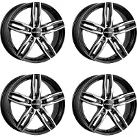 CARMANI 4 velgen, 14-inch, model Paul, 7.5x17 inch, ET38, 5x112 boutgaten, geschikt voor Seat Alhambra, Altea, Ateca, Exeo, Leon, Tarraco, Toledo