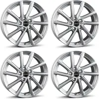 BORBET 4 velgen, model V, 7.0x18 inch, ET43, 5x112, kleur zilver, geschikt voor Ford Transit/Tourneo. Alufelgen