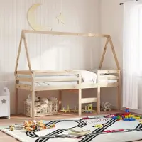 Prolenta Maison Exclusive - Hemelbed voor kinderbed, afmetingen 199x80,5x88 cm, massief grenenhout
