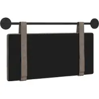 vidaXL Hangend hoofdbord Grijs Antiek PU