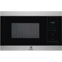 Electrolux Inbouwmagnetron CMS4253TMX, roestvrij staal met anti-vingerafdruk coating, 23 liter, grillfunctie, 900W magnetronvermogen, afmetingen 388x595x400 mm