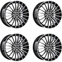 CARMANI 4 velgen, model 24 Karl, 8.0x18 inch, ET45, 5x112, SWFP, geschikt voor Audi A3, A4, A6, A8, Q2, Q3, RS3, TT