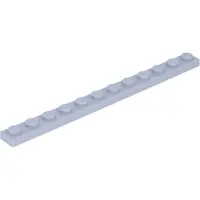 LEGO 1x12 Platen 60479 - 10 stuks, lichtblauwgrijs