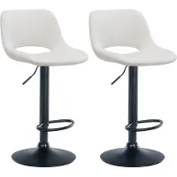 CLP 2x Barstoel Camden - fluweel, zwart frame - Groen