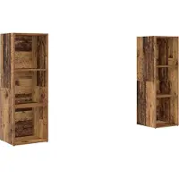 Syfax Tv-meubelset 2 pcs Oud Hout 107 x 35 x 37 cm Bewerkt hout