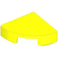 LEGO 1x1 tegels, ronde hoek 25269 - 250 stuks, neongeel