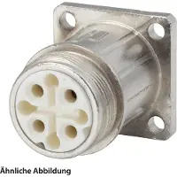 Hummel SET, inclusief contacten M16, apparaatconnector, rechte montagebehuizing, aantal polen 3+4+PE, female connector voor de voorzijde - 1 stuk