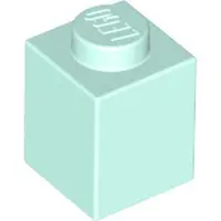 LEGO : 100 stenen 1x1 in lichtblauw