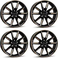BORBET 4 velgen, model LX18, 8.0x18 inch, ET40, 5x114.3, kleur SWGOLD, geschikt voor Chrysler Sebring. Alufelgen