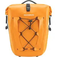 RockBros , 1 stuks bagagetas, fietstas voor bagagedrager, 25L-32L, waterdicht, oranje
