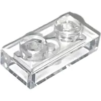 LEGO 50x 1x2 Platen 3023 - Transparante plaat - Doorzichtig - Transparant