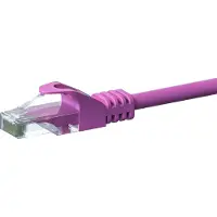 Dsit CAT6 UTP patchkabel - 15 meter roze - CCA - netwerkkabel - internetkabel - UTP kabel - RJ45 - 1000 mbit/s