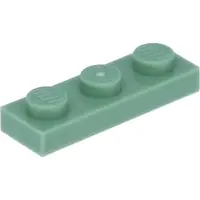 LEGO 1x3 Platte steen 3623 - 250 stuks, zandgroen