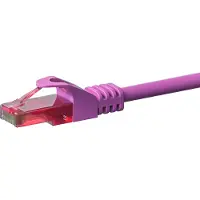 Dsit UTP CAT6 patchkabel - 1 meter roze - 100% koper - netwerkkabel - internetkabel - UTP kabel - RJ45 - 1000 mbit/s