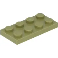 LEGO 2x2 Platen 3020 - 50 stuks, olijfgroen