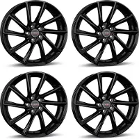 BORBET 4 velgen, model VTX, 8.0x18 inch, ET44, 5x112, geschikt voor VW Beetle, Caddy, Cross, e-Golf, Eos, Golf, ID.3, Jetta, Passat, T-Roc, Tiguan, Touran, met 5x112 boutgaten voor VW
