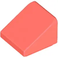 LEGO 1x1 hellingsteen 30° x 1 x 1 x 2/3 54200 - 100 stuks, kleur: koraal