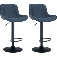 CLP 2 stuks barkrukken, model Minosa, met stoffen bekleding