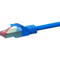 Dsit CAT6 S/FTP (PIMF) patchkabel - 1 meter blauw - netwerkkabel - internetkabel - UTP kabel - RJ45 - 1000 mbit/s