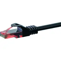 Dsit UTP CAT6 patchkabel - 1,50 meter zwart - 100% koper - netwerkkabel - internetkabel - UTP kabel - RJ45 - 1000 mbit/s