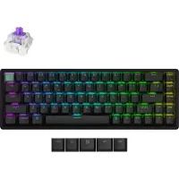 Keychron K6 HE, draadloos mechanisch toetsenbord, ANSI US-indeling, standaardversie / zwart / Gateron Double-Rail Magnetic Nebula switch, model K6H-J1