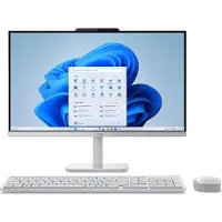 Lenovo All-in-one PC A100, 24 inch, Full HD, Intel N100, 8 GB RAM, 256 GB SSD, draadloos toetsenbord + muis, Windows 11