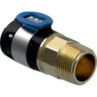 Geberit FlowFit puntstuk BU siliciumbrons d75-R2.1/2"
