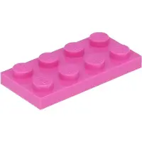LEGO 50 stuks 3020 Platen, 2x4 Noppen, Basissteentje, Donkerroze