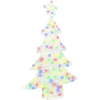 Syfax Kerstboom met 100 LED Multikleur 120 cm Acryl