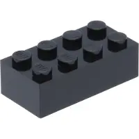 LEGO 2x4 steen 3001 - 50 stuks, zwart