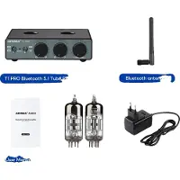 OEM AIYIMA T1 PRO buizenvoorversterker, Bluetooth 5.1, individuele bas- en hoogregeling, T1 PRO met 12V EU-stekker