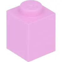 LEGO : 100 stuks steen 1x1 in de kleur 'felroze'