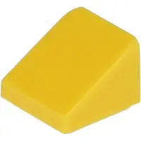 LEGO 1x1 schuine steen, 30° helling, afmetingen 1x1x2/3, kleur geel - 100 stuks (artikelnummer 54200)
