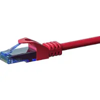 Dsit UTP CAT6a patchkabel - 3 meter rood - 100% koper - netwerkkabel - internetkabel - UTP kabel - RJ45 - 10000 mbit/s