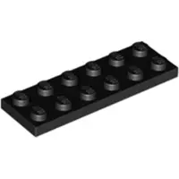 LEGO 2x6 Platte steen 3795 - 100 stuks, zwart