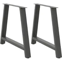 Syfax Eettafelpoten 2 st A-vormig 90x(72-73) cm staal antraciet