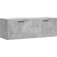 Syfax Wandkast 100x36,5x35 cm bewerkt hout betongrijs