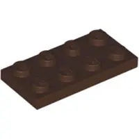 LEGO 100 stuks 3020 Platen, 2x4 Noppen, Basissteentjes, 100 stuks, donkerbruin