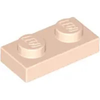 LEGO 250x 1x2 Platen 3023 - Platte steen, lichtbeige kleur