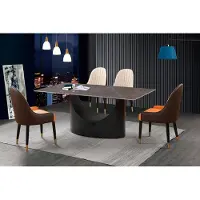 AEA Klassische Luxus Esszimmer Möbel Essgarnitur Lehnstuhl Tisch Gruppe 5tlg. Set