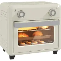 HOMCOM Airfryer Oven - Metaal - 32x27,2x29,8cm - Crème