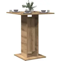 Prolenta Maison Exclusive - Eettafel "Bistrotisch" van massief eikenhout, 60x60x75 cm, houtconstructie