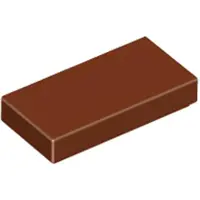 LEGO 1x2 tegels 3069 - 100 stuks, roodbruin