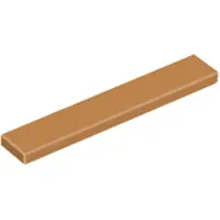 LEGO 1x6 tegels 6636 - 50 stuks, medium nougatkleur