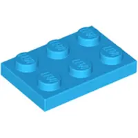 LEGO 2x3 Platen 3021 - 100 stuks, donker azuurblauw