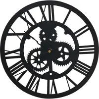 Syfax Wandklok 30 cm acryl zwart