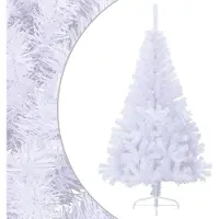 Syfax Kunstkerstboom met standaard half 150 cm PVC wit