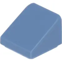 LEGO 1x1 Schuine steen 30° x 1 x 1 x 2/3 54200 - 50 stuks, zandblauw