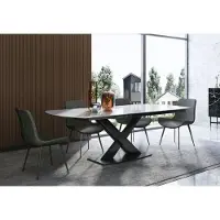 AEA Esszimmergruppe Tisch 4x Stühle Sitzgruppe Essgruppe Esszimmergarnitur Tischset