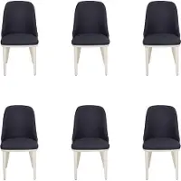 AEA Esszimmer Mehrfarbig 6x Stühle Modern Esszimmer Stühle Luxus Design